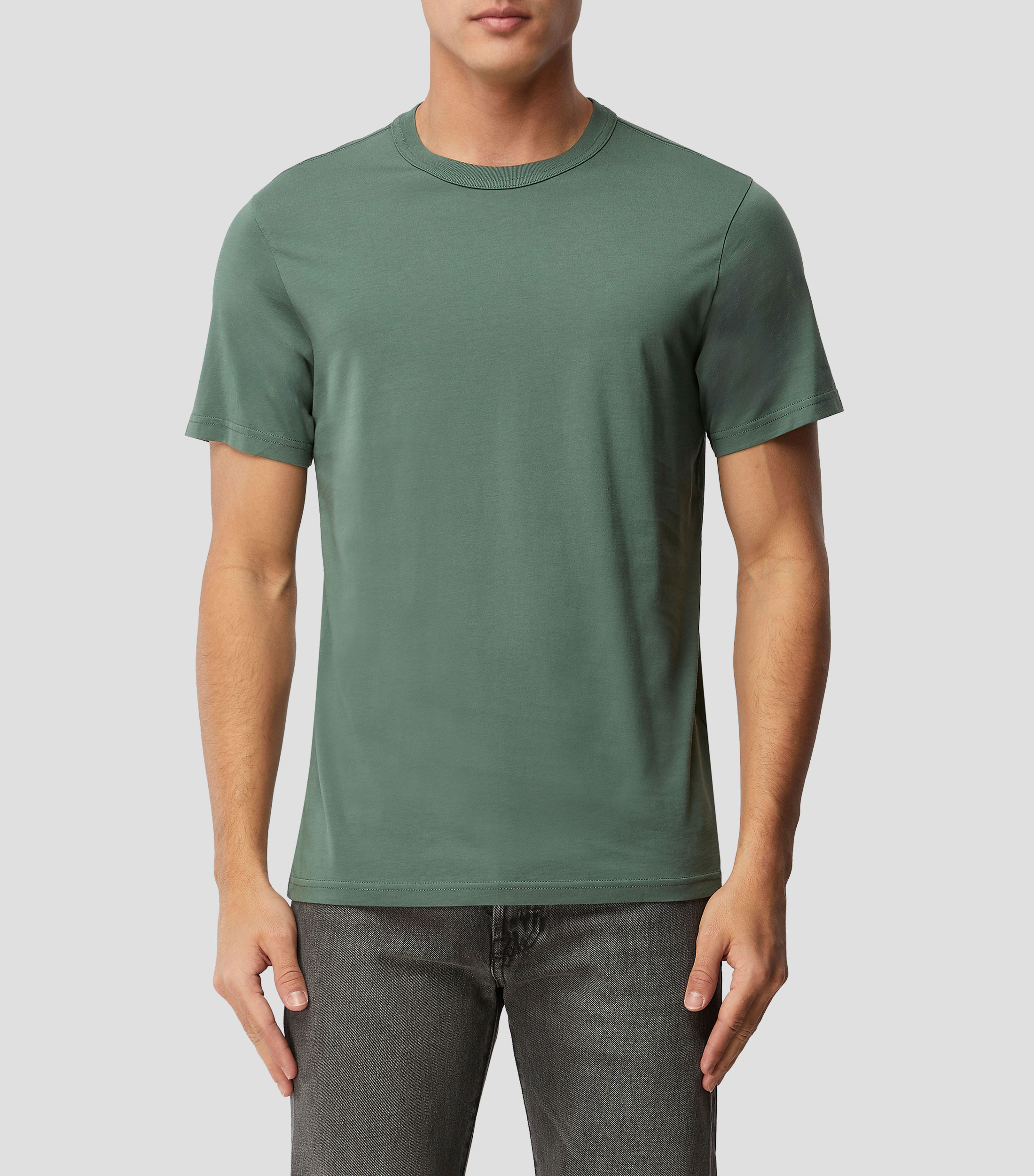 Playera cuello redondo manga corta lisa Hombre